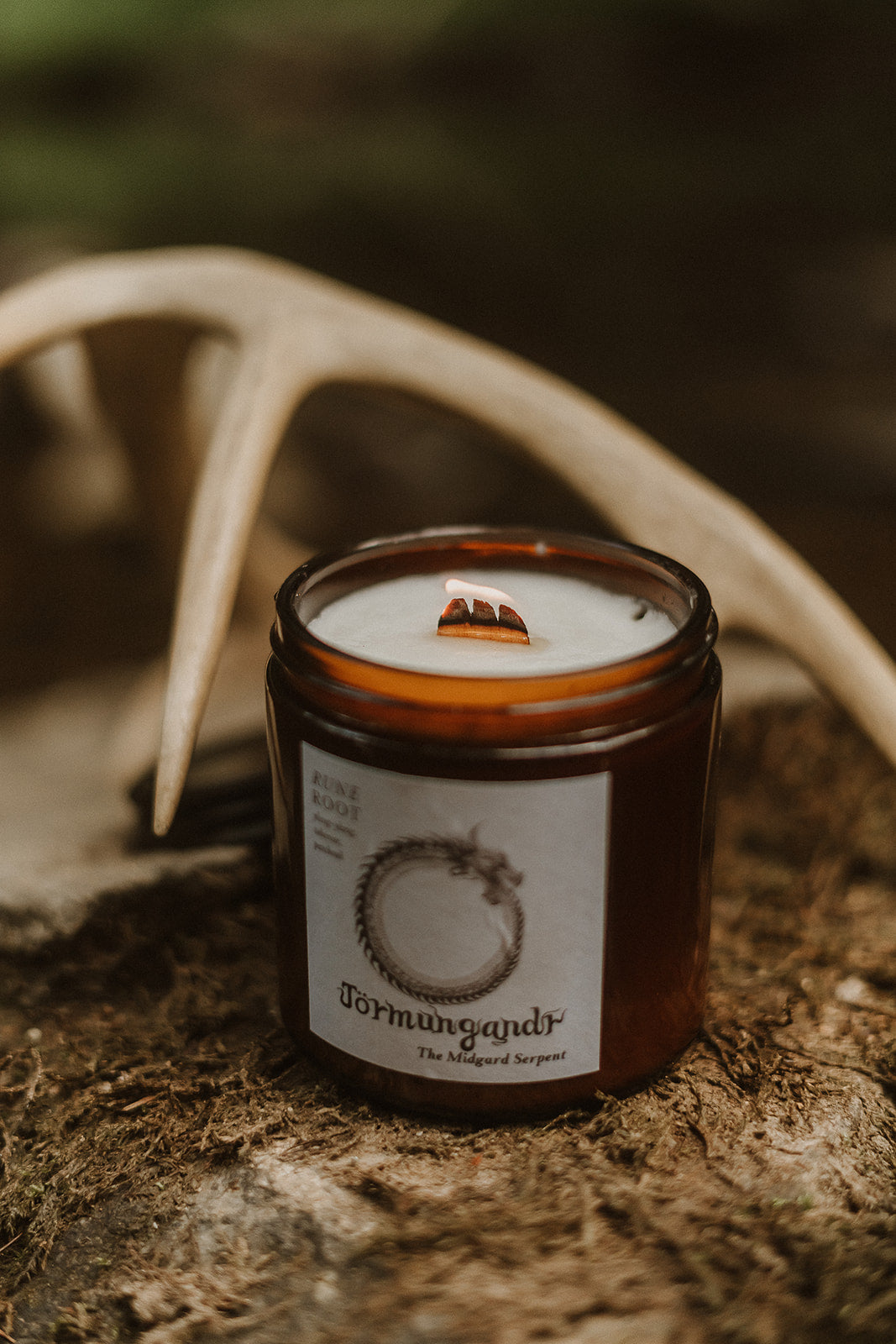 Jörmungandr Mythology Candle