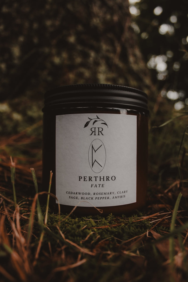 Perthro Rune Candle